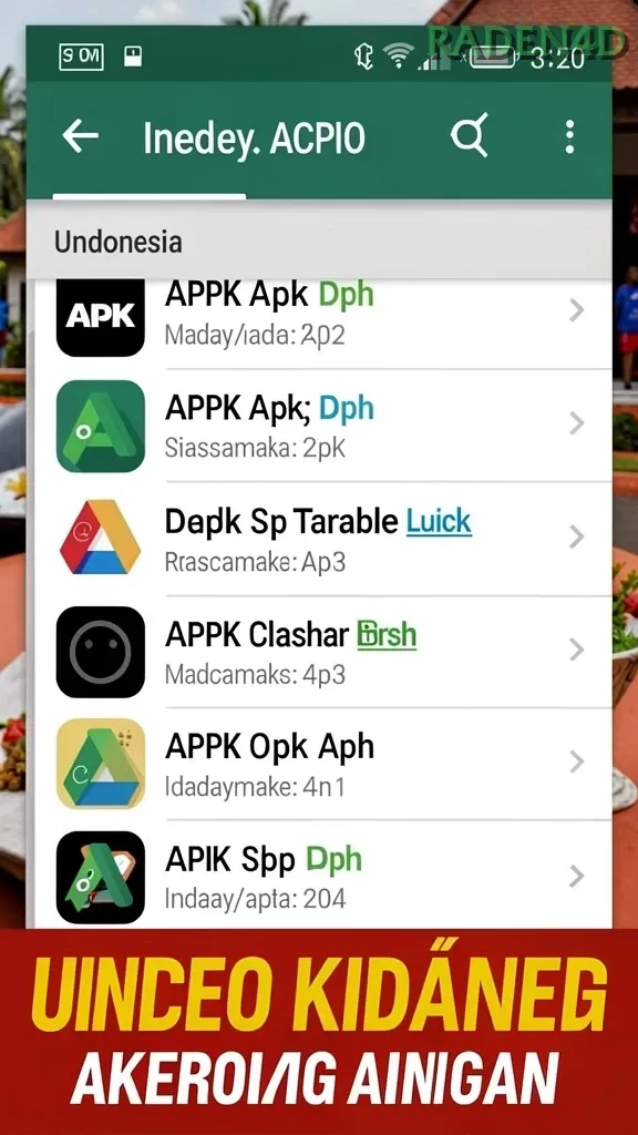 Cuplikan layar SURGA11 — aktivitas